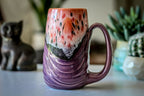 07-D Coral Meadow Textured Mug - ODDBALL, 17 oz. - 10% off