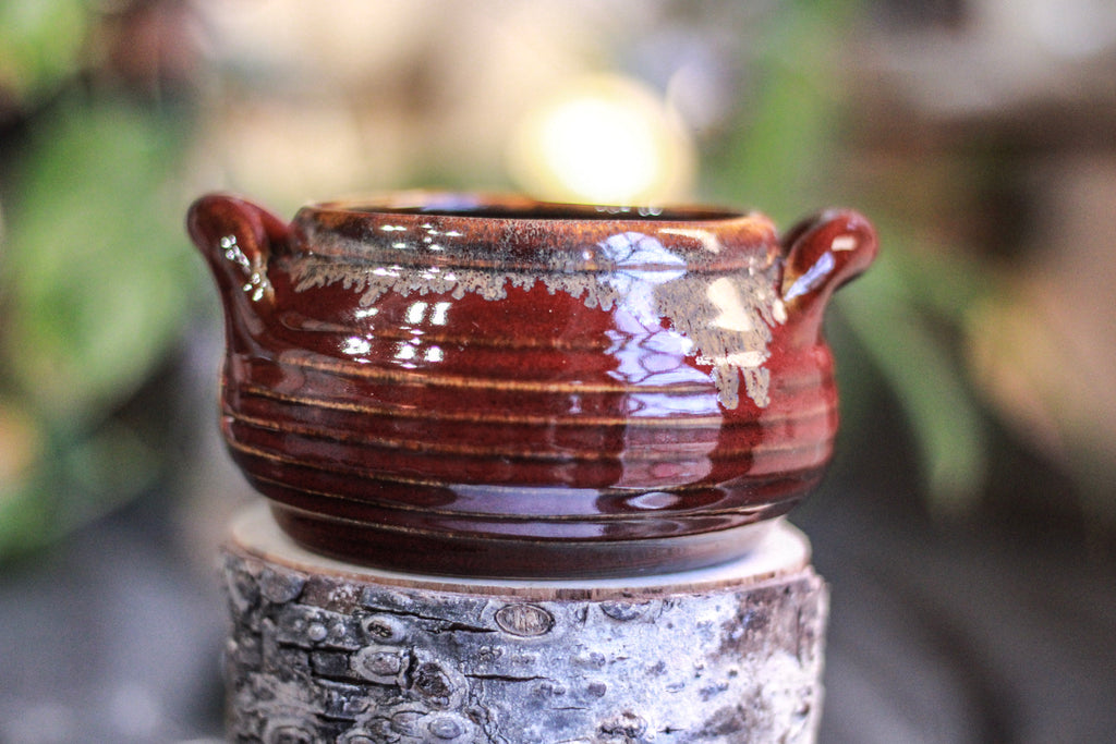 11-E Rustic Red Crock Bowl, 12 oz.