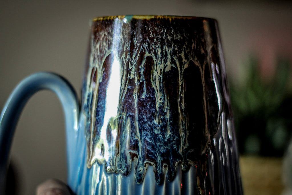 07-D New Wave Notched Textured Mug - ODDBALL, 28 oz. - 15% off