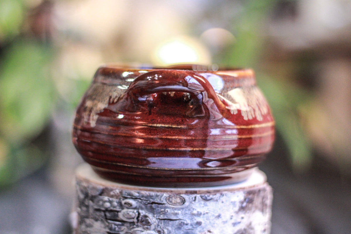 11-E Rustic Red Crock Bowl, 12 oz.