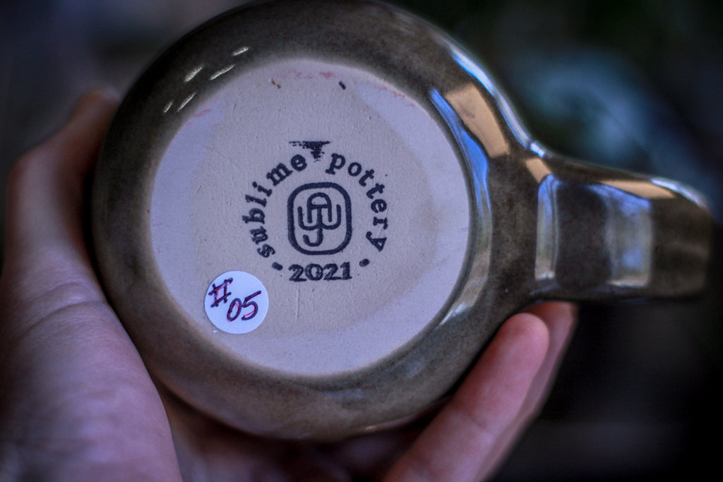 05-D Grey & Pink PROTOTYPE Mug, 17 oz.