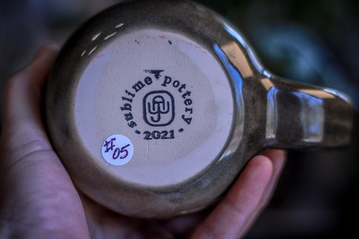 05-D Grey & Pink PROTOTYPE Mug, 17 oz.