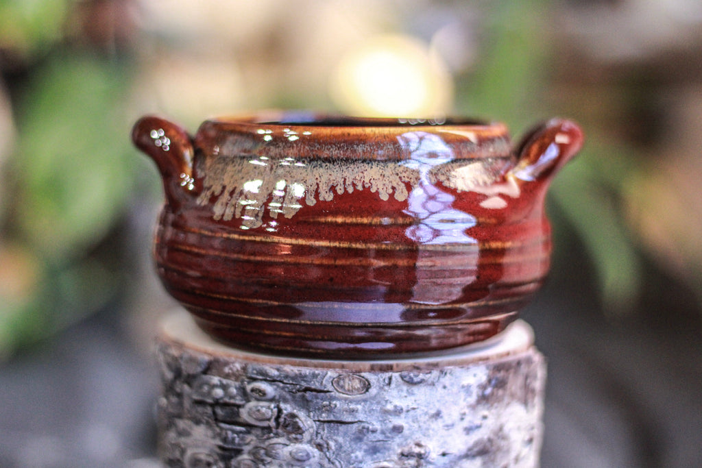 11-E Rustic Red Crock Bowl, 12 oz.