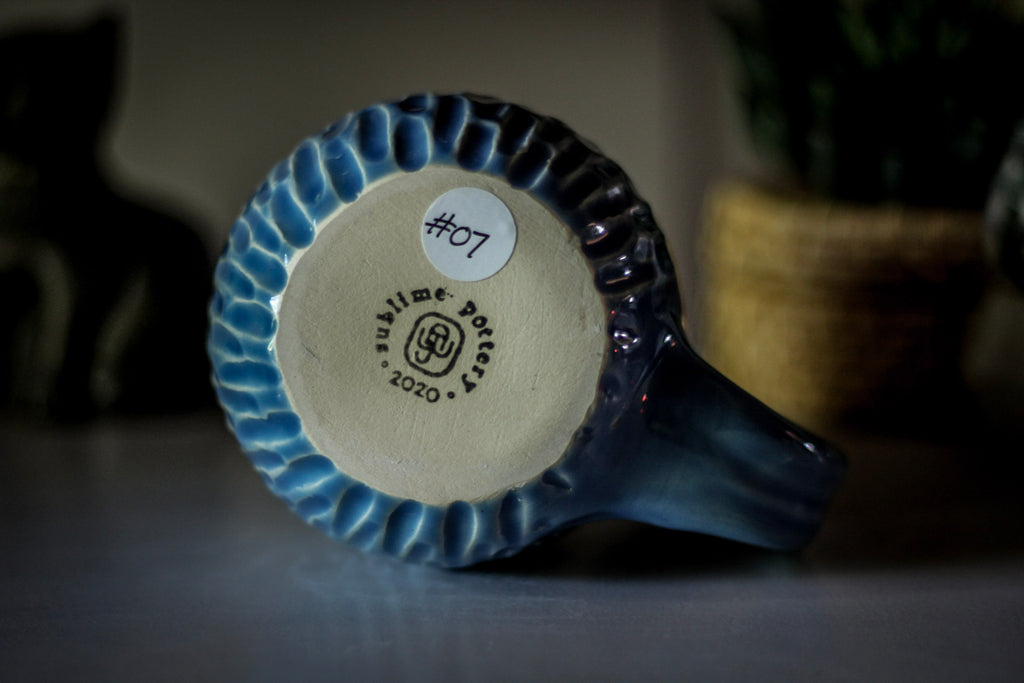 07-D New Wave Notched Textured Mug - ODDBALL, 28 oz. - 15% off