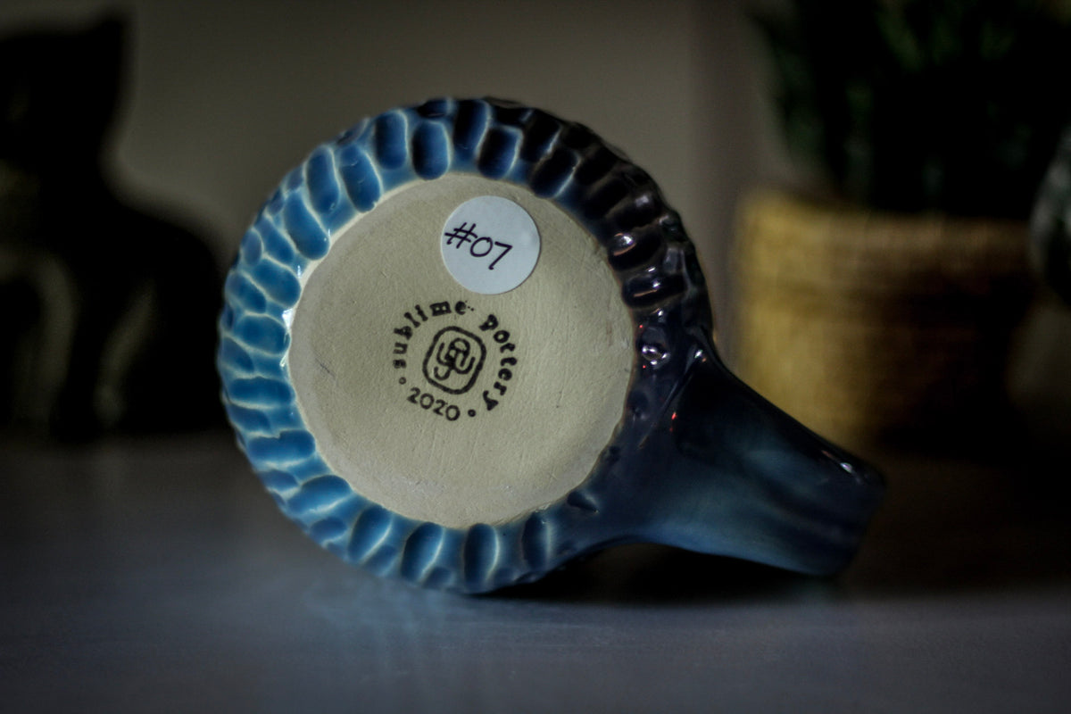 07-D New Wave Notched Textured Mug - ODDBALL, 28 oz. - 15% off