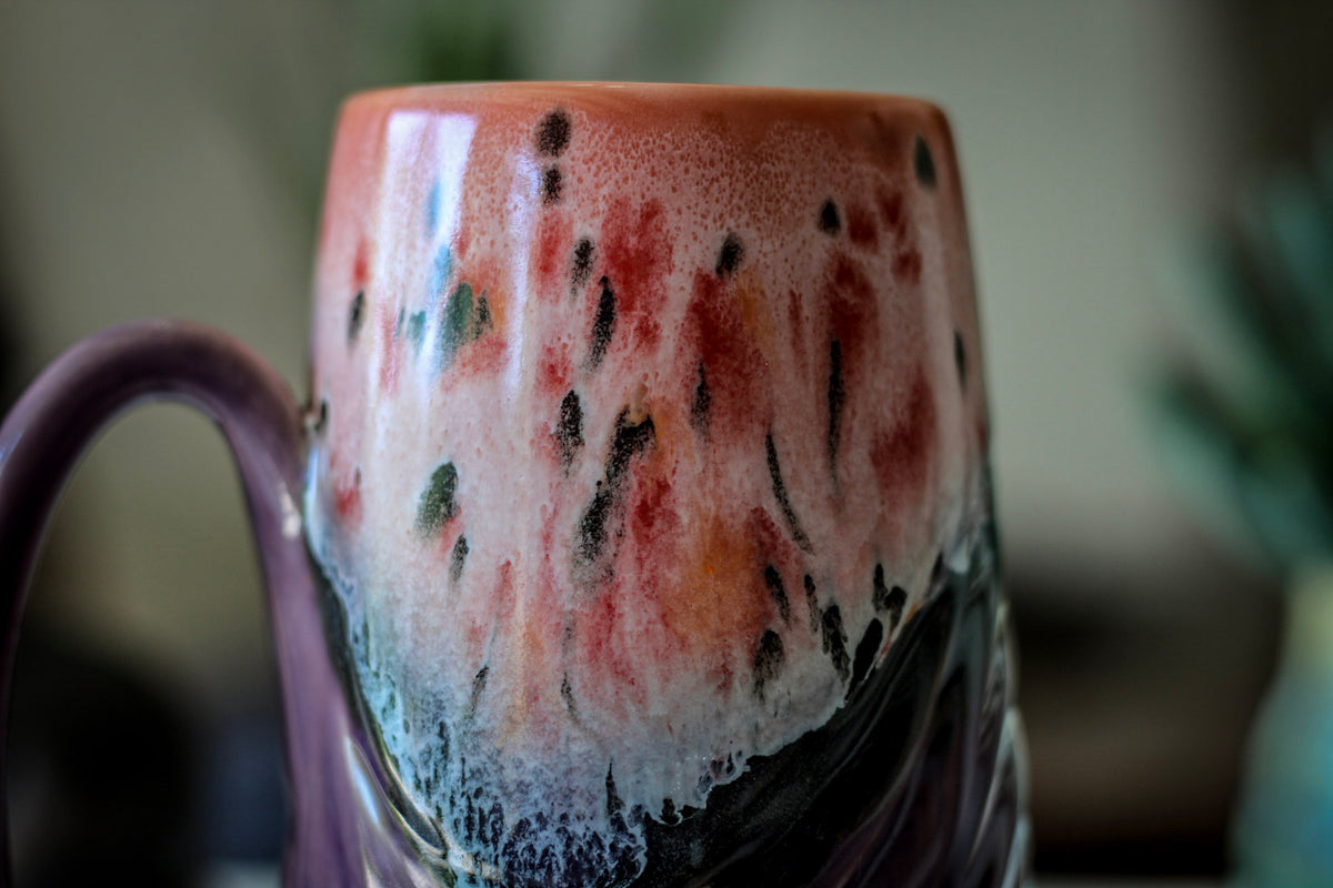 07-D Coral Meadow Textured Mug - ODDBALL, 17 oz. - 10% off