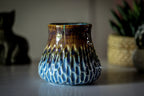 08-E Arctic Wave Barely Flared Textured Mug, 14 oz.