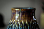 08-E Arctic Wave Barely Flared Textured Mug, 14 oz.