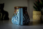08-E Arctic Wave Barely Flared Textured Mug, 14 oz.