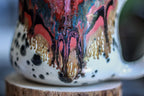 01-A Desert Rainbow Notched Gourd Mug - TOP SHELF, 27 oz.