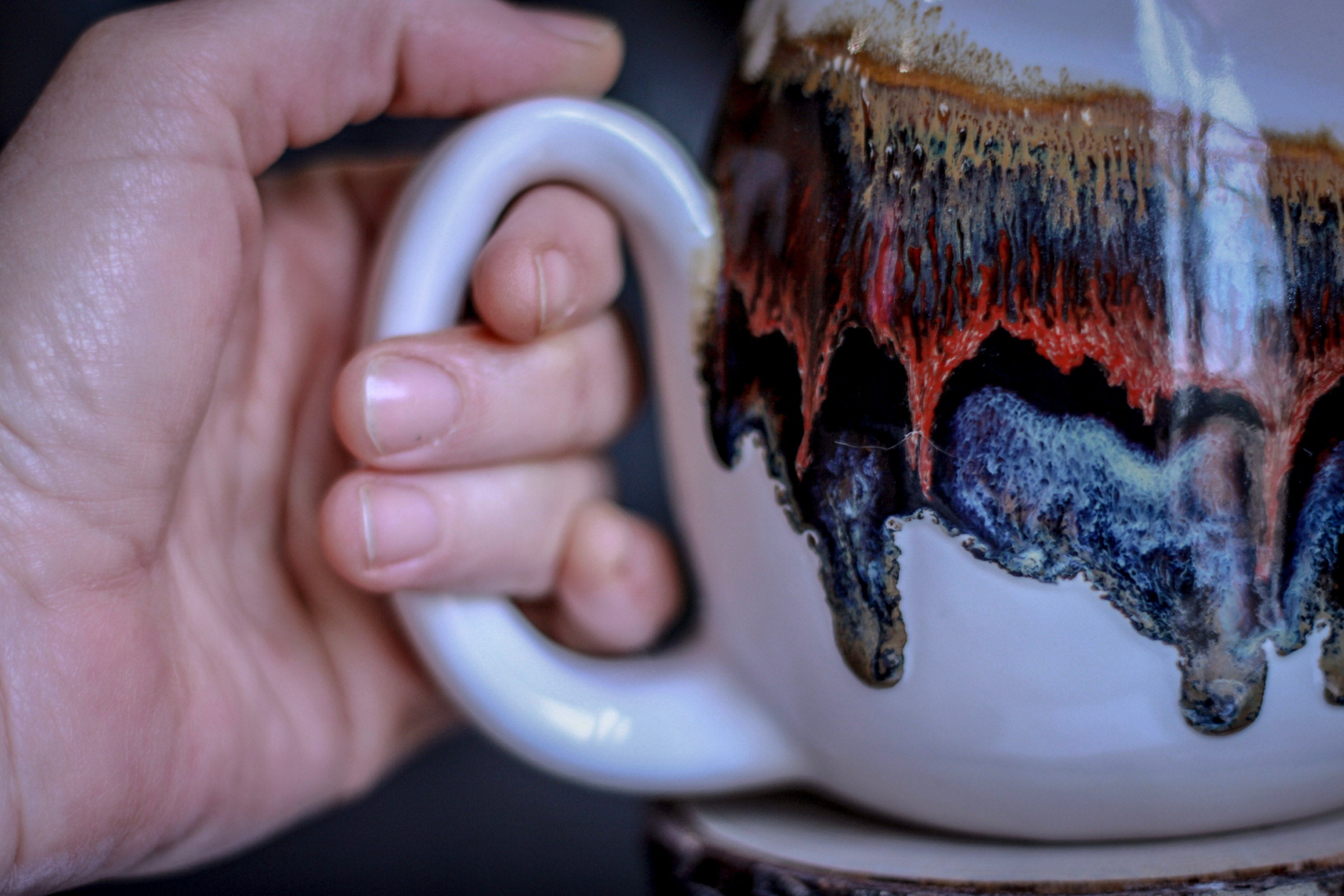 01-B Fire & Ice Notched Mug, 21 oz.