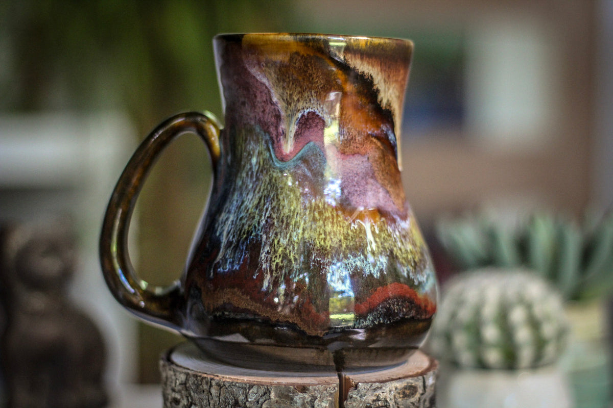 07-C Rainbow Grotto Barely Flared Mug, 22 oz.