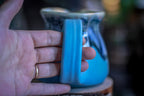 07-G Black & Blue Creamer Pitcher, 13 oz.