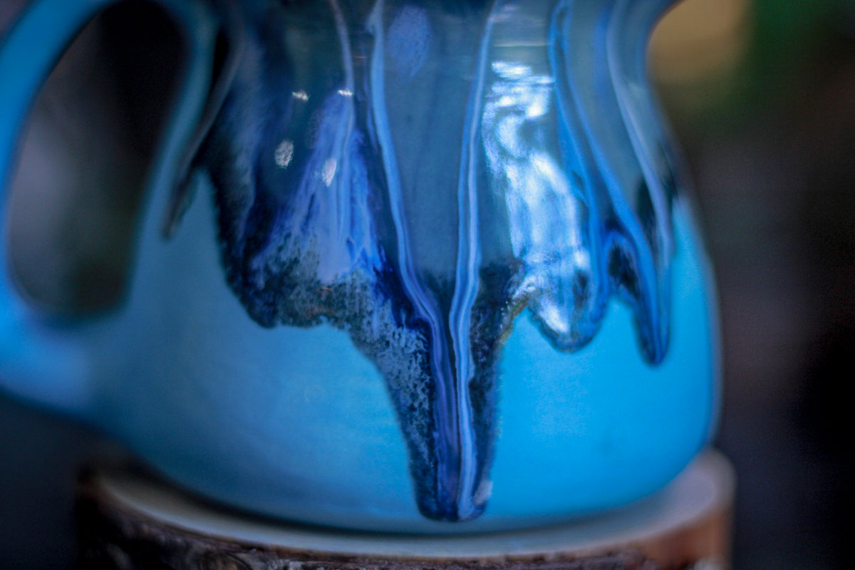 07-G Black & Blue Creamer Pitcher, 13 oz.
