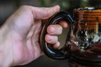 09-D Molten Rainbow Cheetah Variation Textured Mug, 19 oz.