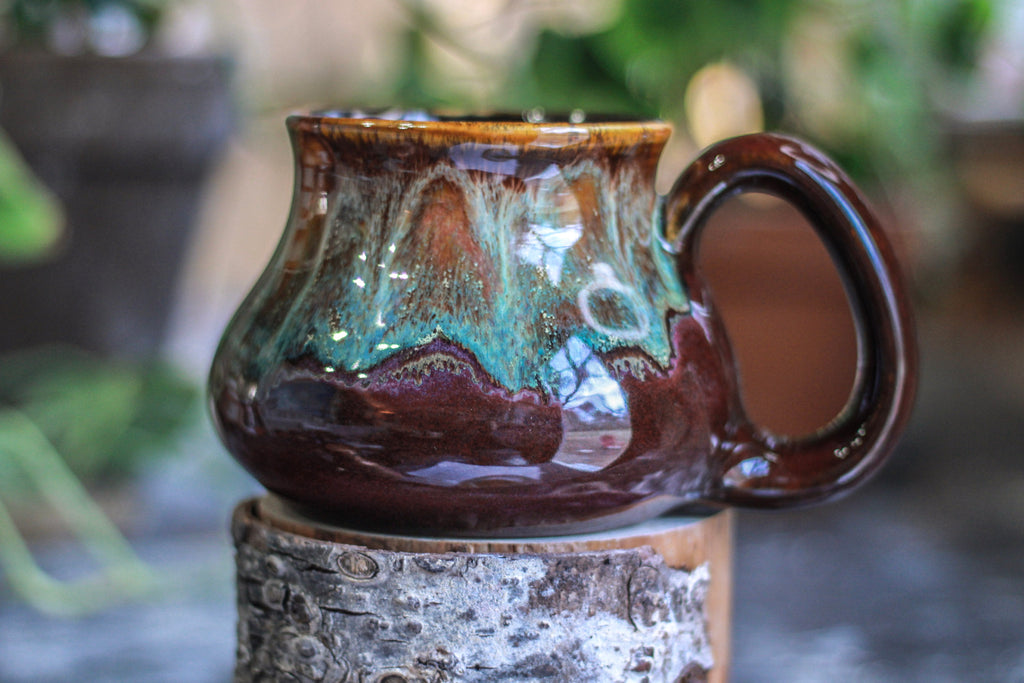 08-D Aqua Falls Barely Flared Mug -  MISFIT, 19 oz. - 10% off
