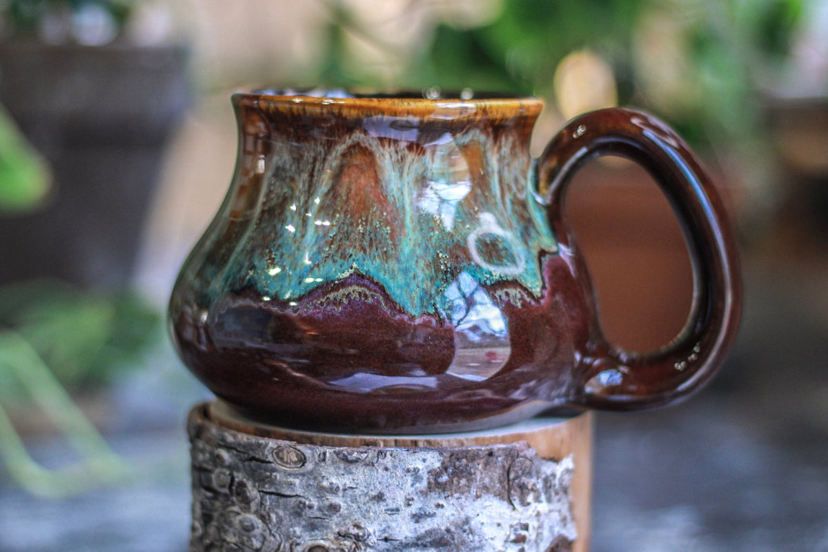 08-D Aqua Falls Barely Flared Mug -  MISFIT, 19 oz. - 10% off