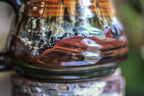 09-D Molten Rainbow Cheetah Variation Textured Mug, 19 oz.