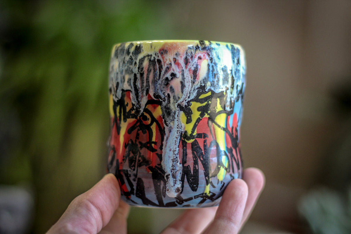 07-G EXPERIMENT Graffiti Petite Gourd Cup , 7 oz.