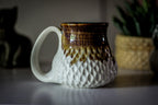 09-E Arctic Wave Barely Flared Textured Mug, 14 oz.