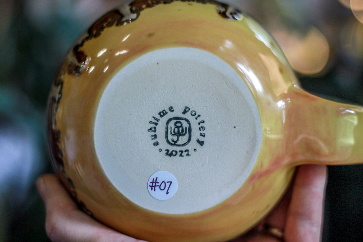07-D Rainbow Sherbet Flared Mug, 24 oz.
