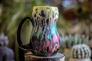 07-B Pink Moon Variation Gourd Mug, 20 oz.