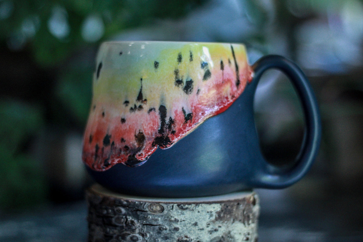 08-C Rainbow Squat Gourd Mug, 24 oz.