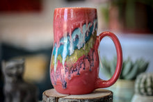 Load image into Gallery viewer, 07-C Coral Grotto Notched Gourd Mug, 17 oz.