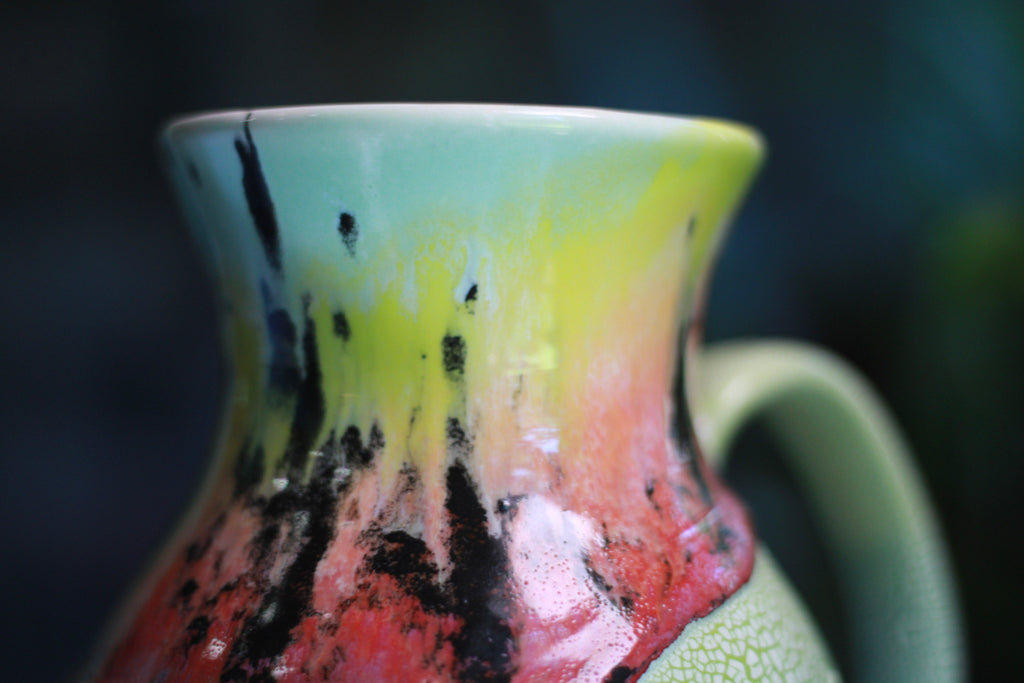 01-C Rainbow Serpent Flared Fat-Bottomed Mug, 26 oz.