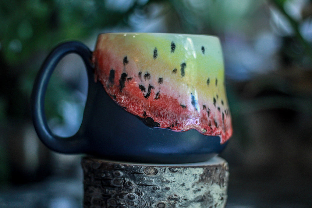08-C Rainbow Squat Gourd Mug, 24 oz.