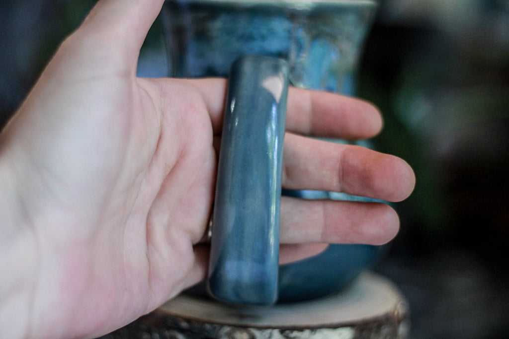 08-D Blue PROTOTYPE Flared Mug - MINOR MISFIT, 18 oz. - 10% off