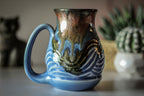 10-B Copper Agate Barely Flared Textured Acorn Mug - TOP SHELF, 18 oz.