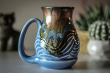 Load image into Gallery viewer, 10-B Copper Agate Barely Flared Textured Acorn Mug - TOP SHELF, 18 oz.