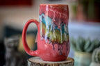 07-C Coral Grotto Notched Gourd Mug, 17 oz.