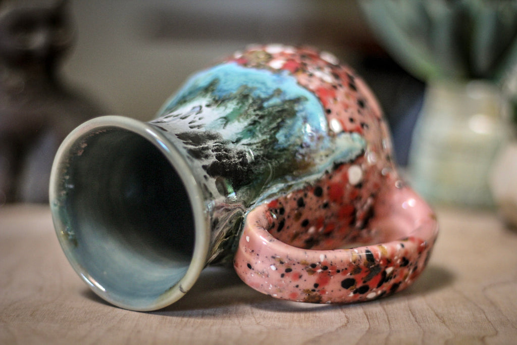 08-B Misty Mountain Granite Flared Acorn Mug, 18 oz.