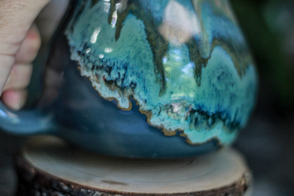 08-D Blue PROTOTYPE Flared Mug - MINOR MISFIT, 18 oz. - 10% off
