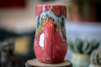 07-C Coral Grotto Notched Gourd Mug, 17 oz.
