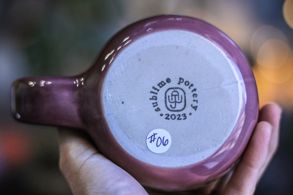 06-B Lavender Fields Notched Mug - MISFIT, 25 oz. - 15% off