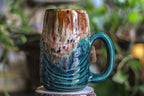 10-D Molten Cheetah Notched Textured Mug - MISFIT, 24 oz. - 15% off