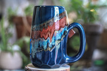 Load image into Gallery viewer, 08-B Fire &amp; Ice Notched Crystal Mug, 24 oz.