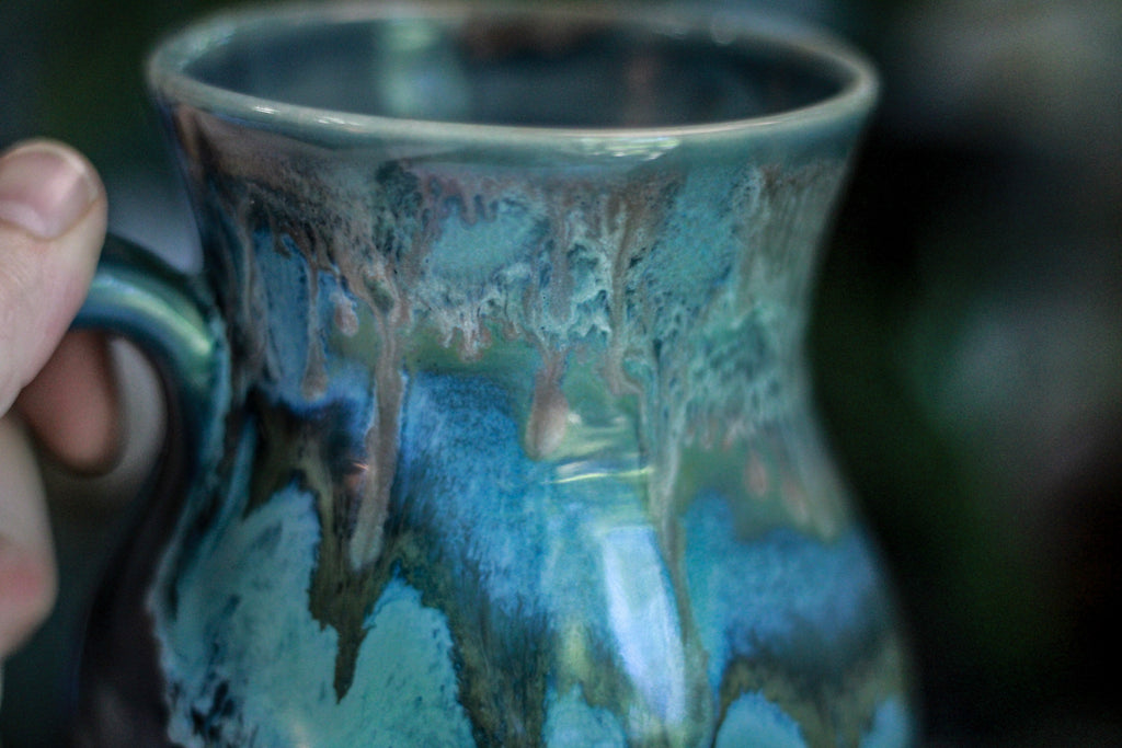 08-D Blue PROTOTYPE Flared Mug - MINOR MISFIT, 18 oz. - 10% off