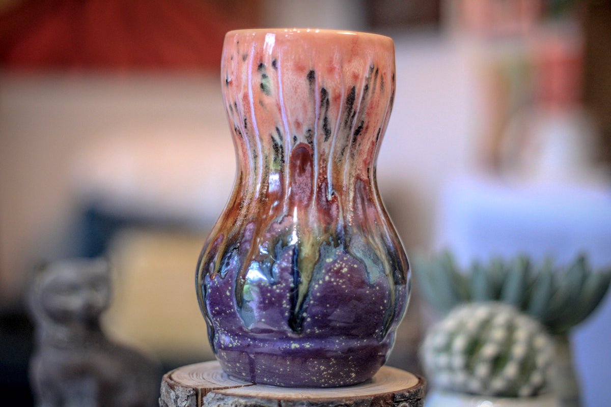08-B Coral Mountain Meadow Gourd Acorn Mug - TOP SHELF, 22 oz.