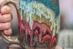 08-B Smokey Grotto Variation Notched Mug, 19 oz.