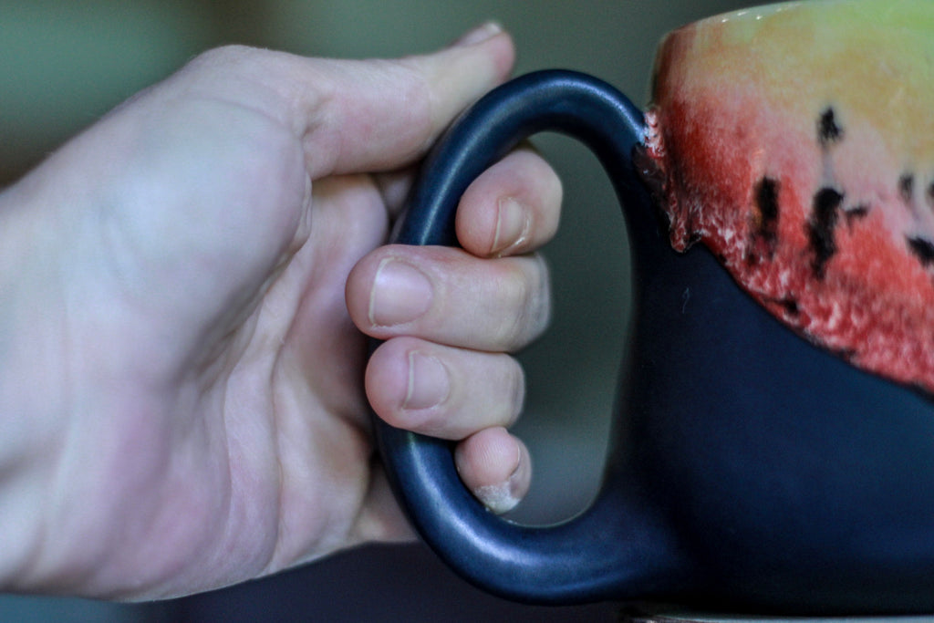 08-C Rainbow Squat Gourd Mug, 24 oz.