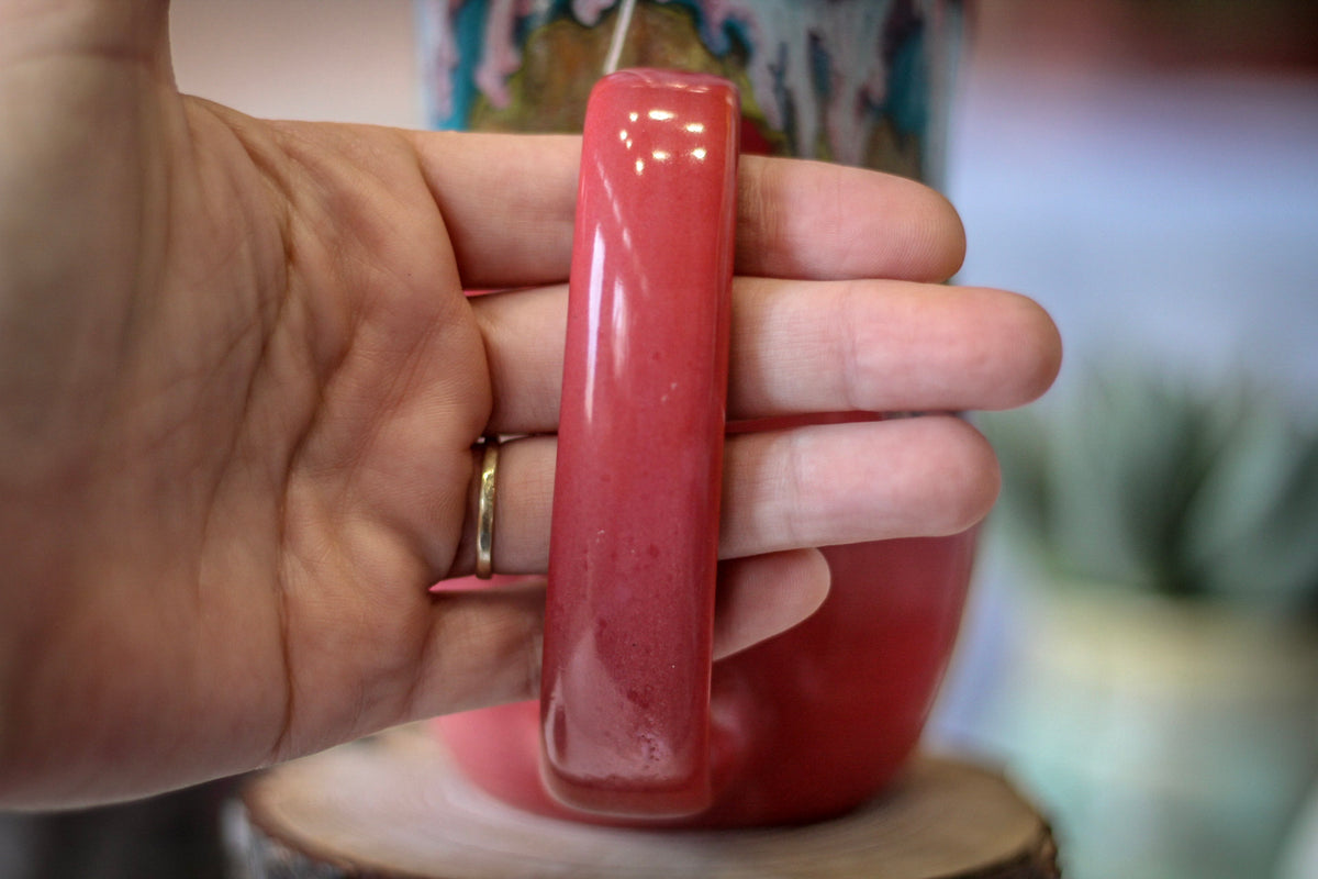 07-C Coral Grotto Notched Gourd Mug, 17 oz.