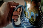 10-B Copper Agate Barely Flared Textured Acorn Mug - TOP SHELF, 18 oz.