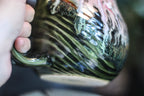 08-D Watermelon Notched Flared Textured Mug, 21 oz.