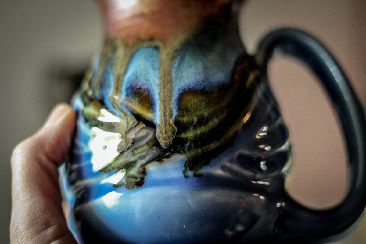 10-B Copper Agate Barely Flared Textured Acorn Mug - TOP SHELF, 18 oz.
