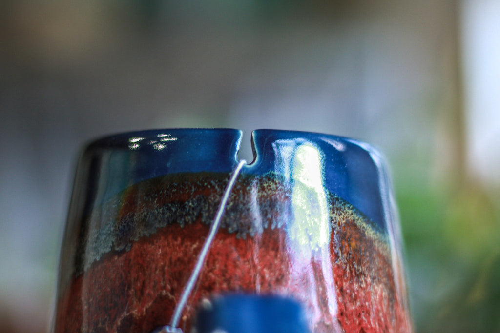 08-B Fire & Ice Notched Crystal Mug, 24 oz.