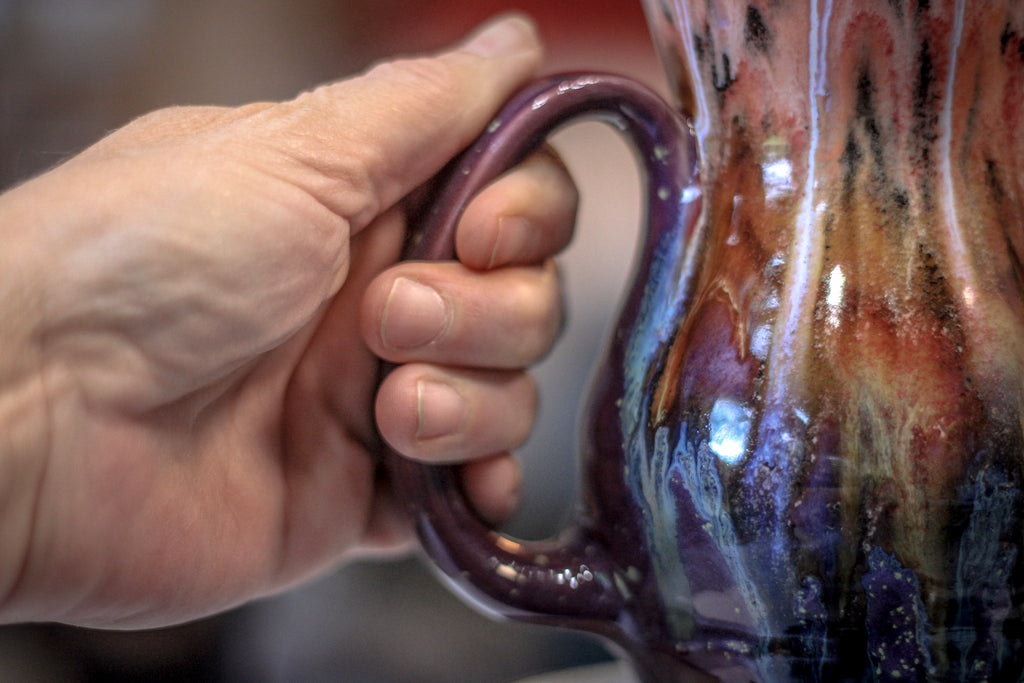 08-B Coral Mountain Meadow Gourd Acorn Mug - TOP SHELF, 22 oz.